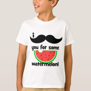 I moustache you for some watermelon! T-Shirt