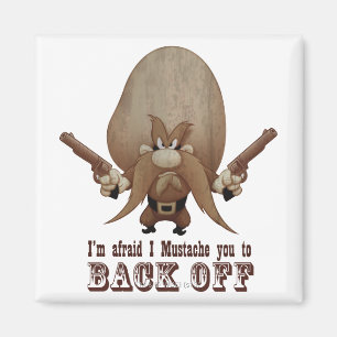 I Moustache You To Back Off Magnet