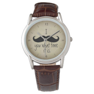 I Moustache You What Time It Is Funny Watch