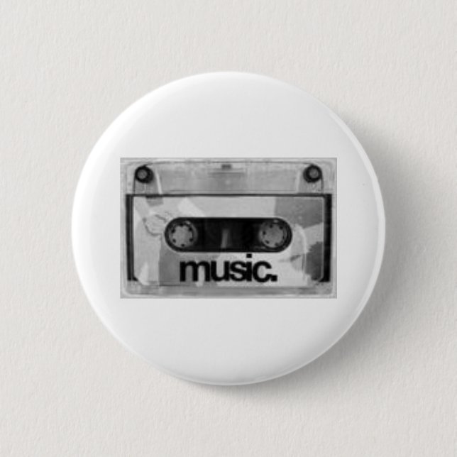 i♥music 6 cm round badge (Front)