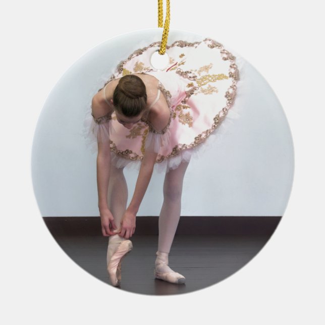 I  must dance! ceramic tree decoration (Front)