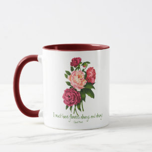 I must have Flowers Claude Monet Quote Peony Art  Mug