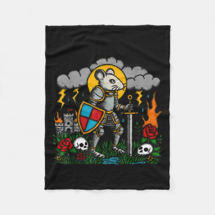 I Must Keep Going For I Know Not What Else To Do Q Fleece Blanket