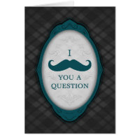 I Mustache You A Question Elegant Frame