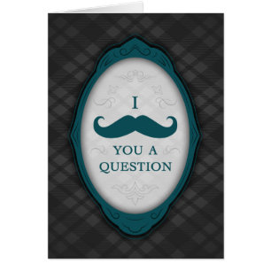 I Mustache You A Question Elegant Frame