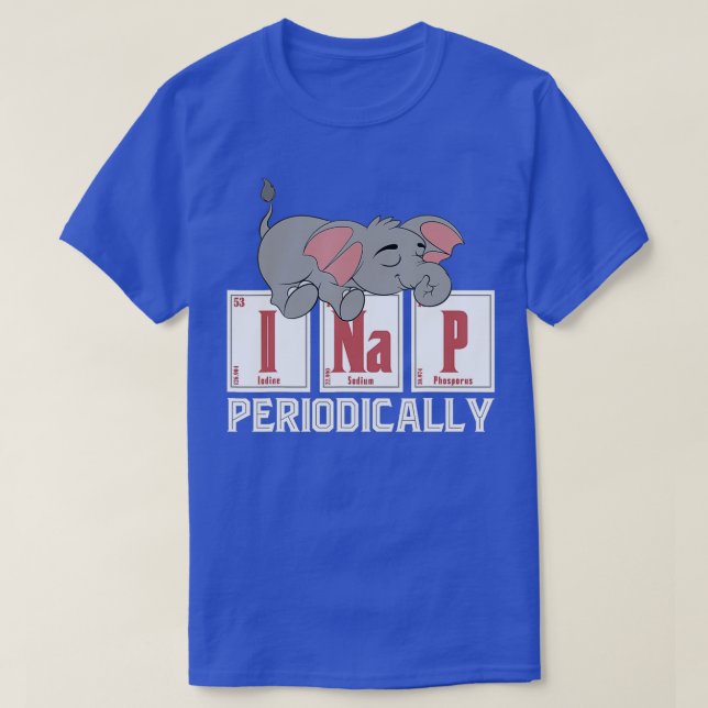 I Nap Periodically Africa Animal Funny Sleeping El T-Shirt (Design Front)