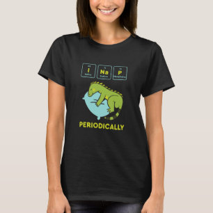 I Nap Periodically and Cute Iguana Sleeping Pet Li T-Shirt