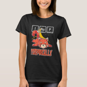 I Nap Periodically Chinese Animal Nerd Red Panda T-Shirt