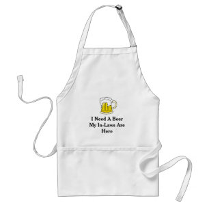I Need A Beer Standard Apron