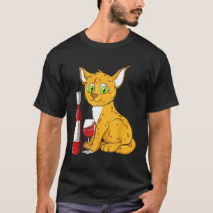 I Need A Glass of Wine Cat Mum Wine Lover Cat Love T-Shirt