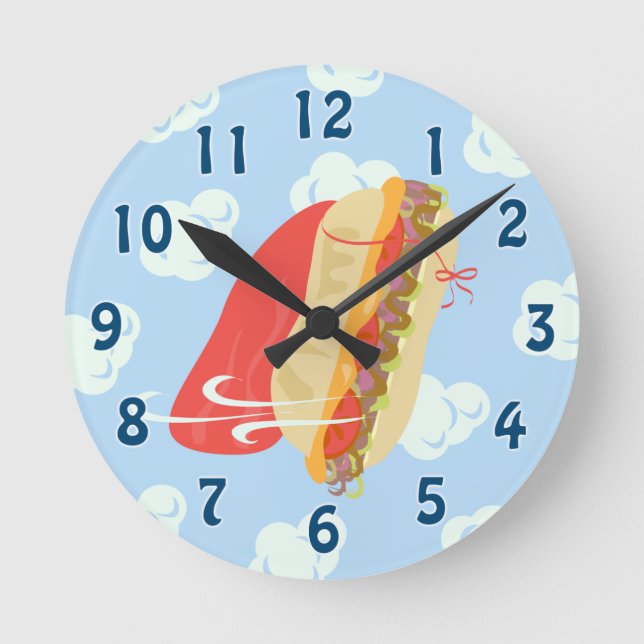 I Need A Hero! Round Clock (Front)
