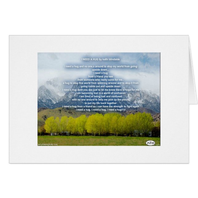 I NEED A HUG (Front Horizontal)