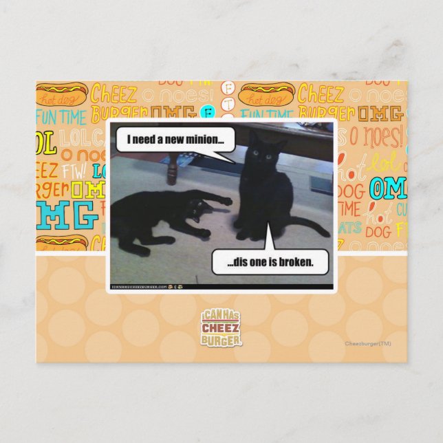 I need a new minion postcard (Front)
