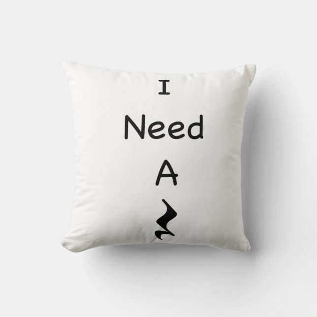 I Need A Rest Music Throw Pillow 16" x 16" (Front)