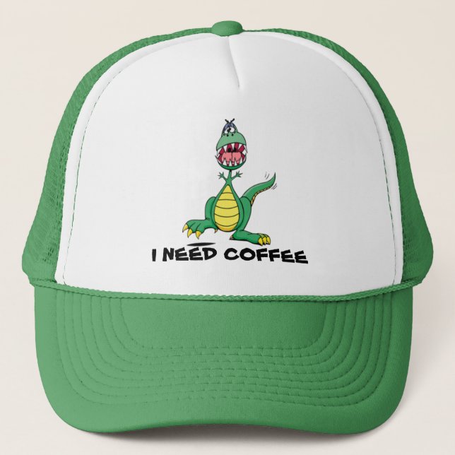 I Need Coffee Cap - Customisable (Front)