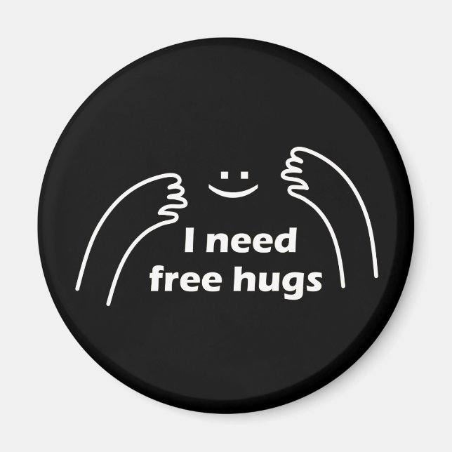 I need free hugs magnet (Front)