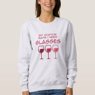 I need glasses sweatshirt
