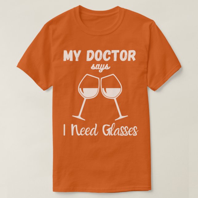 I Need Glasses T-Shirt (Design Front)