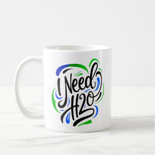 I need H2O script Coffee Mug