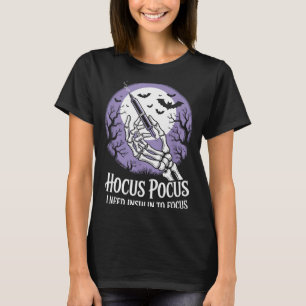 I Need Insulin To Focus Halloween Funny Design  T-Shirt