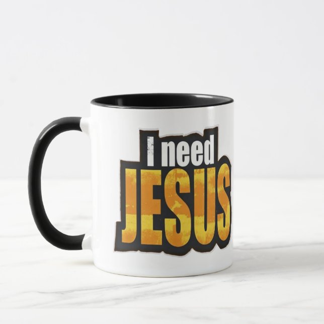 I need JESUS - Christian Mug (Left)