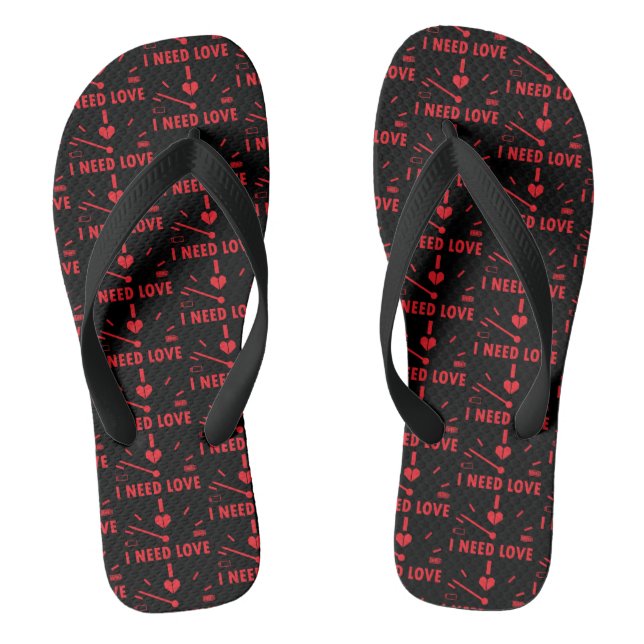 I need love speedometer flip flops (Footbed)