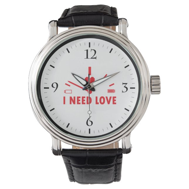 I need love speedometer T-Shirt Watch (Front)