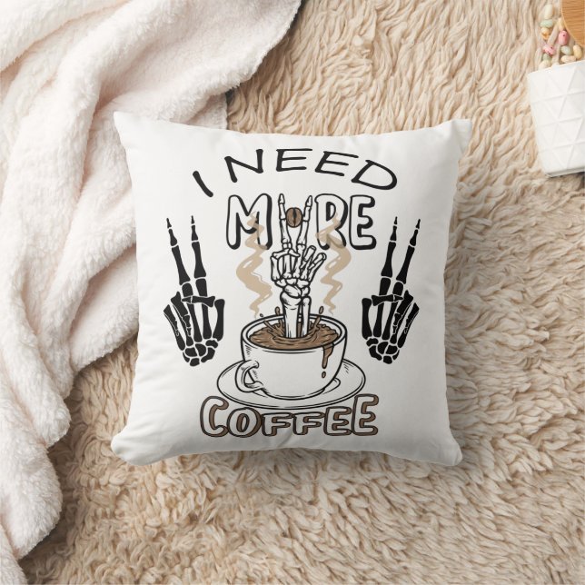 I need more coffee shirt Aesthetic clothing Coffee Cushion (Blanket)