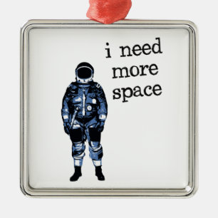 I Need More Space Astronaut Metal Tree Decoration