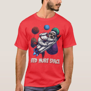 I Need more Space Rocket Sleeping Astronaut Sloth T-Shirt