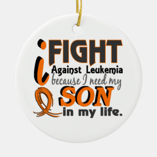 I Need My Son Leukaemia Ceramic Tree Decoration