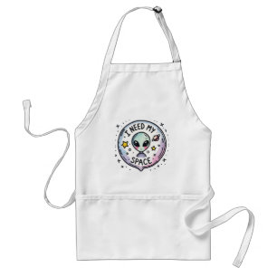 I Need My Space Cute Alien Standard Apron