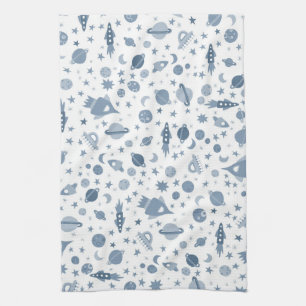 I need some Space Universe UFO Planets Pattern Tea Towel