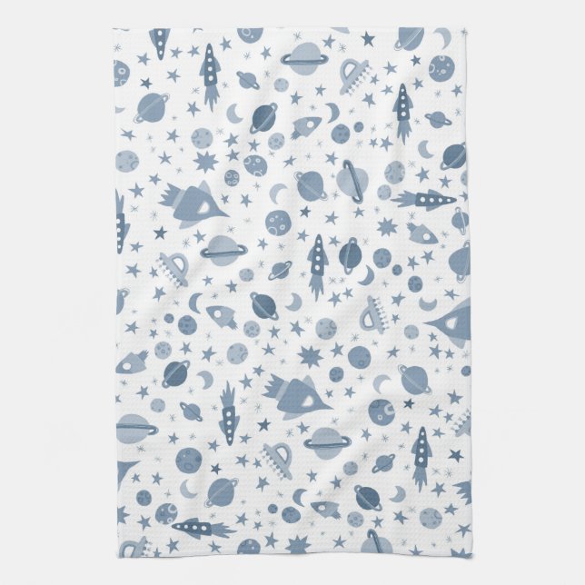 I need some Space Universe UFO Planets Pattern Tea Towel (Vertical)