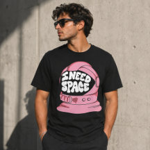 I Need Space Pink Retro Astronaut Helmet