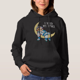 I Need Space Sloth Astronaut Moon Galaxy Outer Spa Hoodie
