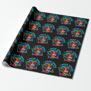 I NEED SPACE WRAPPING PAPER