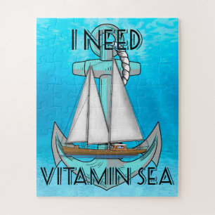 I Need Vitamin Sea Boat Jigsaw Puzzle