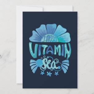 I Need Vitamin Sea: Ocean's Call Holiday Card