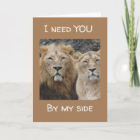 **I NEED YOU BY MY SIDE** LOVING LIONS