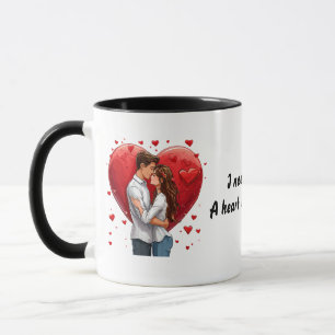 I need you like a heart needs a beat mug