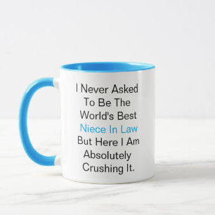 I never asked to be the world best Niece in law Mug