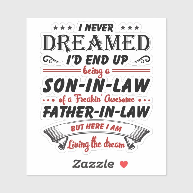 I Never Dreamed I'd End Up Being A Son-In-Law (Sheet)