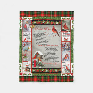 I Never Left You, Christmas Cardinal Quilt Blanket