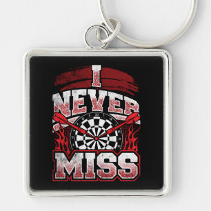 I Never Miss Premium Dart Key Ring