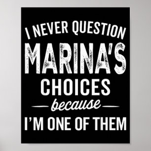 I Never Question Marina’s Choices - Marina Persona Poster