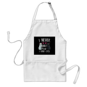 I Never Quilt Alone I Have Cats Quilter Quilting Standard Apron