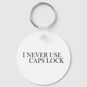 I never use caps lock key ring