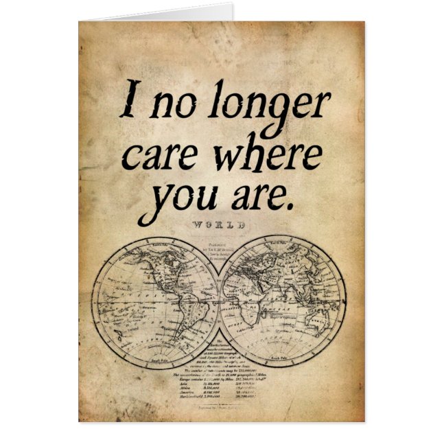 I No Longer Care (Front)