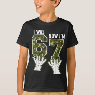 I Now Camo 6 7 Birthday Bday T-Shirt